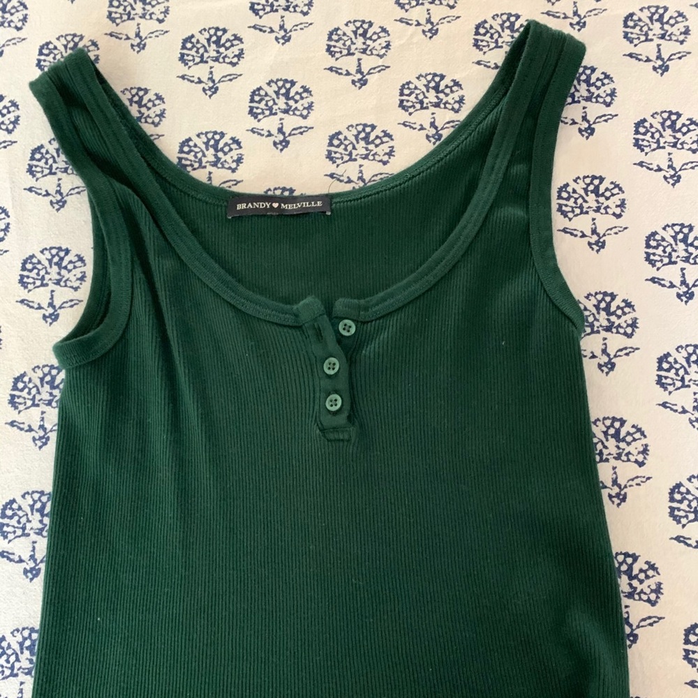 Brandy Melville green tank top